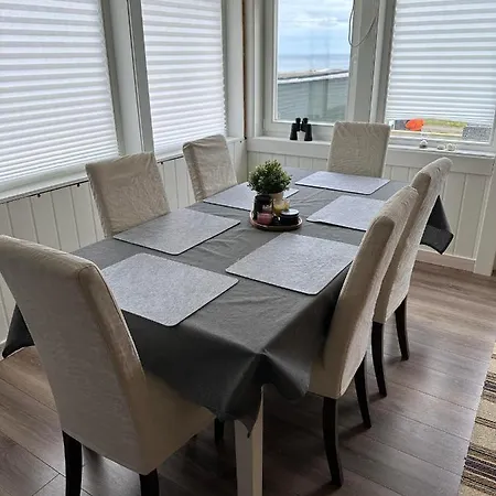 Ferienwohnung Barents Sea Window Ytre Kiberg Exterior foto
